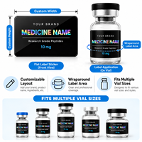 Étiquettes personnalisées pour flacons de 3 ml et 10 ml, autocollants holographiques pour flacons de médicaments, étiquettes adhésives imperméables pour flacons en verre, impression de logo personnalisée