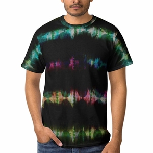 T-shirt unisexe 100% coton Tie Dye de haute qualité T-shirt à col rond vierge pour hommes T-shirt personnalisé - Product Image 1
