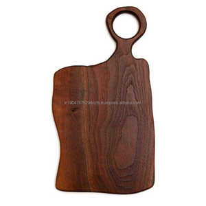 Tabla de Cortar Rectangular de Madera de Acacia Maciza Premium KALATRI, Bloque de Cortar de Madera de Palisandro Duradero, Hecho a Mano, Ecológico, Apto para Lavavajillas - Product Image 1