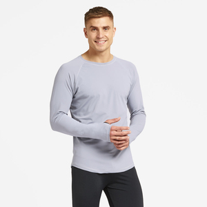 Rash Guard de compression de haute qualité pour hommes avec manches complètes Bon marché Garde Rash Guard MMA pour hommes en couleur unie - Product Image 1
