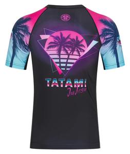 Rashguard respirant à manches courtes pour homme, bleu cool - 100% polyester, protection UPF50 - Product Image 5