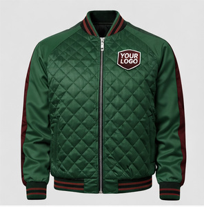 Vêtements de sport OEM, uniforme d'équipe universitaire, veste sur mesure, veste universitaire matelassée, veste de baseball, veste d'hiver légère rembourrée - Product Image 2