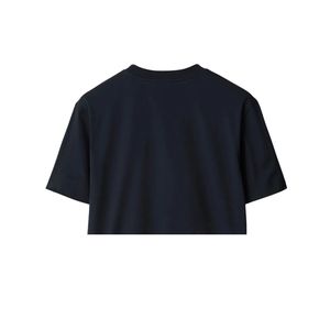 เสื้อยืดคอกลมแขนสั้นผู้ชายไซส์ใหญ่ คุณภาพสูง ปรับแต่งโลโก้ได้ ระบายอากาศดี เป็นมิตรกับสิ่งแวดล้อม สีน้ำเงินเข้ม 220gsm - Product Image 4