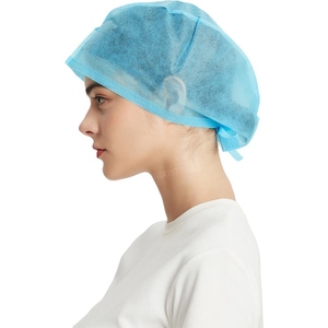 หมวกผ้าฝ้ายแห้งเร็วและระบายอากาศได้ดีพร้อมสายรัดสำหรับโรงพยาบาล - Product Image 4