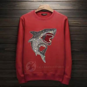 Sudadera de Algodón con Forro Polar para Hombre, Transpirable, Antiarrugas, Diseño con Pedrería, Premium, Cómoda, Personalizable, Venta al Por Mayor - Product Image 2