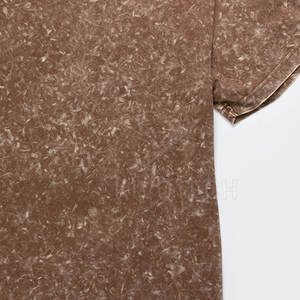 Logo personnalisé T-shirt en coton délavé à l'acide de haute qualité T-shirts délavés à l'acide surdimensionnés pour hommes à vendre - Product Image 6