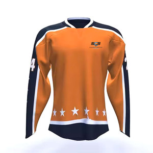 Jersey de Hockey sobre Hielo de Diseño Personalizado, Hecho 100% de Poliéster, Fabricado en Fábrica, Jersey de Hockey sobre Hielo a Bajo Precio - Product Image 1