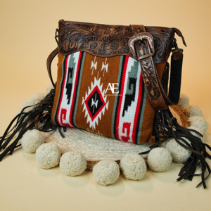 ใหม่ตะวันตกการออกแบบที่ไม่ซ้ํากันมือTooled Fringeกระเป๋าถือAztecอานผ้าห่มสลิงกระเป๋าโบฮีเมียนการออกแบบที่ไม่ซ้ํากันสไตล์กระเป๋าสําหรับสตรี - Product Image 2