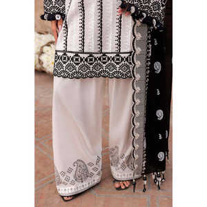 Traje de 3 piezas para mujer con estampado de laca, dupatta bordada con estampado de laca y pantalón estampado DN-62025 - Product Image 2