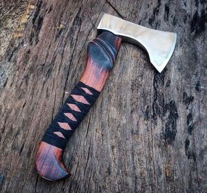 Hache de chasse et de camping en plein air, tête de hache Viking de qualité industrielle, lame de 4 pouces, manche en bois personnalisé, Steel Craft International - Product Image 6