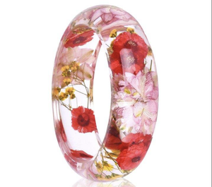 Brazalete Vintage de Resina Grande, Pulsera de Moda, Hexágono Ensanchado, Joyería Bohemia, Regalo para Unisex, Aniversario y Boda, Multicolores - Product Image 1