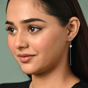 Pendientes de Plata de Ley 925 de Primera Calidad con Diseño Sui Dhaga, Compre Joyería de Cristal - Product Image 3