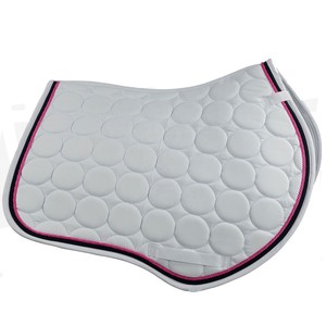 Vente en gros de tapis de selle pour cheval anglais en coton personnalisé, demi-couverture, antidérapant, style classique, saut d'obstacles, équitation - Product Image 1