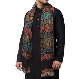 Men Winter Wool <b>Shawl</b> Soft Warm Breathable Solid 300g Traditional Office Wear <b>Wrap</b> - Product Image 4