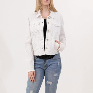 Slim Fit 100% algodón hecho mujeres Jeans chaquetas al aire libre adultos invierno desgaste mujeres Jeans chaquetas - Product Image 3