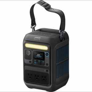 Station d'alimentation portable Anker SOLIX C300X 288Wh 300W avec contrôleur MPPT, batterie lithium-ion, lampe de poche, démarreur de saut, port RV - Product Image 3