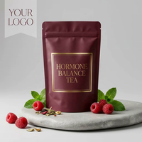 Thé naturel pour l'équilibre hormonal en marque privée OEM, régule le cycle menstruel, atténue les crampes menstruelles, thé bien-être pour femmes