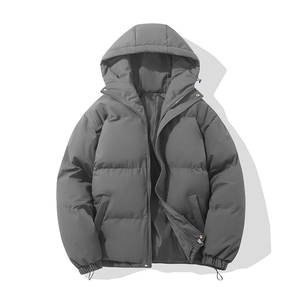 Best Quality Men's Winter <b>Jacket</b> <b>Padded</b> <b>Waterproof</b> Warm Puffer <b>Jacket</b> Bubble Effect Coat Zipper Closure Streetwear Fashion - Product Image 3