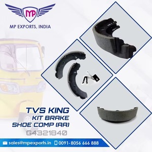Genuine quality 3 wheeler TVS King spare <b>Brake</b> <b>shoe</b> component Rear for sale at Best price to Honduras country - Product Image 2
