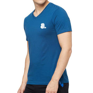 Camiseta de Cuello en V para Hombre, Color Sólido, Lisa, Manga Corta, Camisetas de Cuello en V para Hombre al por Mayor, Manga Corta, 100% Algodón, Lisa - Product Image 2