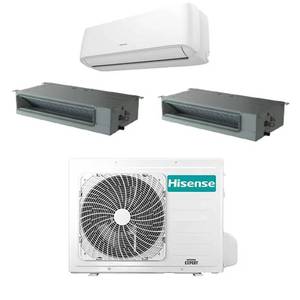 Aire acondicionado Hisense Hi Comfort con inversor de conductos, sistema split, 9000+9000+12000 BTU A++ 3AMW62U4RJC, R32 - Product Image 1