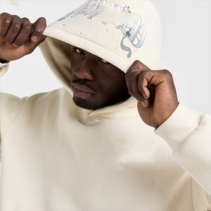 Survêtements en molleton de coton épais 420gsm de haute qualité pour hommes grande taille pour bouffée impression 100% coton col à capuche ensemble d'hiver - Product Image 2