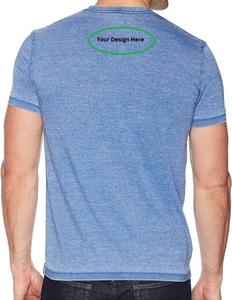 Vente en gros de t-shirts à col en V pour hommes T-shirt personnalisé 100% coton pour hommes avec nouveau design Fabricant d'usine du Bangladesh - Product Image 3