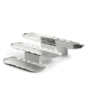 Metal Serving Tray in Gold Color Rectangle Shape Aluminum Coffee and Tea Serving Tray for <b>Restaurant</b> <b>Hotels</b> <b>Supplies</b> - Product Image 4