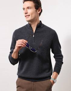 Pull en tricot surdimensionné décontracté pour hommes 100% coton à manches longues et col rond pour l'hiver - Product Image 6