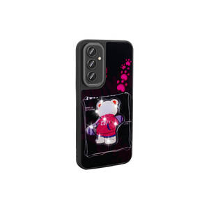 Funda de Silicona con Figura Icónica en Relieve para Samsung Galaxy S24 Plus, Funda Protectora Brillante en la Oscuridad, Negra - Modelos 7 Plus 8 Plus - Product Image 3
