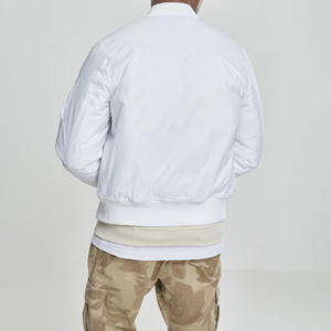 Winter Collection Wholesale High Quality Custom Men's Hip Hop Bomber Jacket Winter Jacket Stand Collar Fabric Jacket Man - Product Image 2