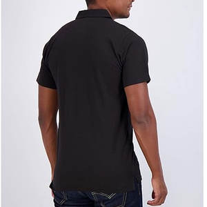 Polo de Manga Corta para Hombre, de Algodón Piqué Elástico, Color Liso - Product Image 1