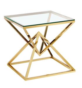 Dimond diseño marco de acero acabado dorado café y mesa auxiliar decoración del hogar muebles de diseño de lujo - Product Image 3