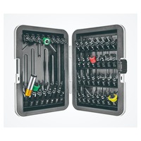 Ensemble de bagages rigides S2 Precision en fibre de carbone noire, deux embouts en phosphate de manganèse de couleur blanche, support en plastique Superlock OEM