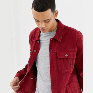 Chaqueta de lona para hombre, ropa de moda antigua lavada rasgada, abrigo de invierno transpirable impermeable para hombre - Product Image 3