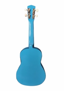 Ukulélé soprano SOLOBEAT de 21 pouces en acajou, 4 cordes, guitare basse acoustique, finition vernie bleue polie, pour débutants et enfants - Product Image 5