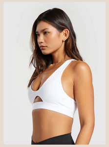 Conjunto de pantalones cortos de sujetador de Color sólido hecho a medida de alta calidad para mujer, conjunto de piezas de ropa de Yoga para mujer - Product Image 6