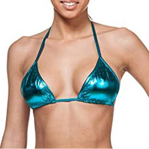 Traje de Baño de Dos Piezas para Mujer, Bikini Verde con Bonitas Tiras, Estilo Espalda Descubierta, Precio al por Mayor - Product Image 2