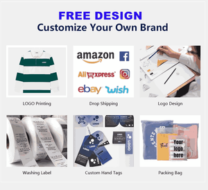 Camiseta clásica de punto con logotipo bordado personalizado, Polo de rugby de manga larga, polos de rugby de algodón empalmados de alta calidad - Product Image 6