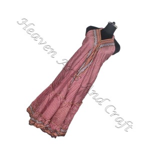 SD017 Saree / Sari / Shari indien et pakistanais vêtements de l'Inde Hippy Boho indien en gros traditionnel nouveau Vintage soie Saree - Product Image 5