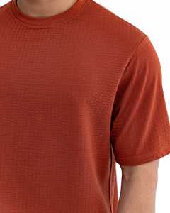 T-shirts tricotés personnalisés pour hommes en gros – Impression sérigraphique OEM de haute qualité, aspect coton écologique vierge - Product Image 6