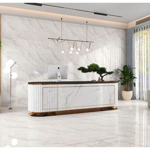 กระเบื้องปูพื้นพอร์ซเลนร่วมสมัยขนาด 600x1200 มม. ลายหินอ่อนเนื้อนุ่ม ดีไซน์ภายในที่หรูหรา - Product Image 1