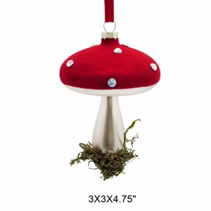 Adornos Navideños de Cristal Italiano Pintados a Mano, Figuras Clásicas a Todo Color de Naturaleza y Jardín, Decoraciones Novedosas para Árboles de Navidad - Product Image 6