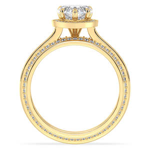 Anillos de moissanita de 925 quilates con forma de corazón de Plata de Ley 2,24 certificada REYES GRA para mujer, joyería fina de boda de oro de 14K - Product Image 6