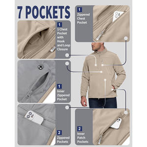 Conceptions personnalisées en gros Sports d'extérieur chauds d'hiver Vestes d'extérieur pour hommes Vestes d'extérieur imprimées avec logo personnalisé - Product Image 3