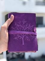Venta al por mayor, cuaderno personalizado en blanco hecho a mano, Vintage, para viajeros, con Funda de cuero genuino para escribir, diario con papeles de borde Deckle