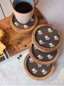 ชุดจานรองแก้วไม้คลาสสิก ผลิตจากวัสดุธรรมชาติอย่างประณีต เหมาะสำหรับการตกแต่งพื้นที่รับประทานอาหารที่บ้านให้ดูมีสไตล์ - Product Image 4