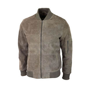 2023 diseño Unisex Color hombres chaqueta de bombardero de cuero genuino personalizado de alta calidad hombres chaqueta de invierno de cuero al por mayor - Product Image 2