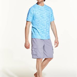 T-shirt de sport pour homme, manches longues, extensible, pour sports nautiques, surf, natation, respirant, protection, vêtements de plage - Product Image 5