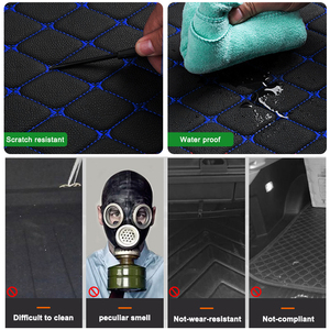 Tappetino auto per Toyota per RAV4 XA50 2019-presente con accessori interni antiscivolo prima fila 2 sedili nero blu - Product Image 2